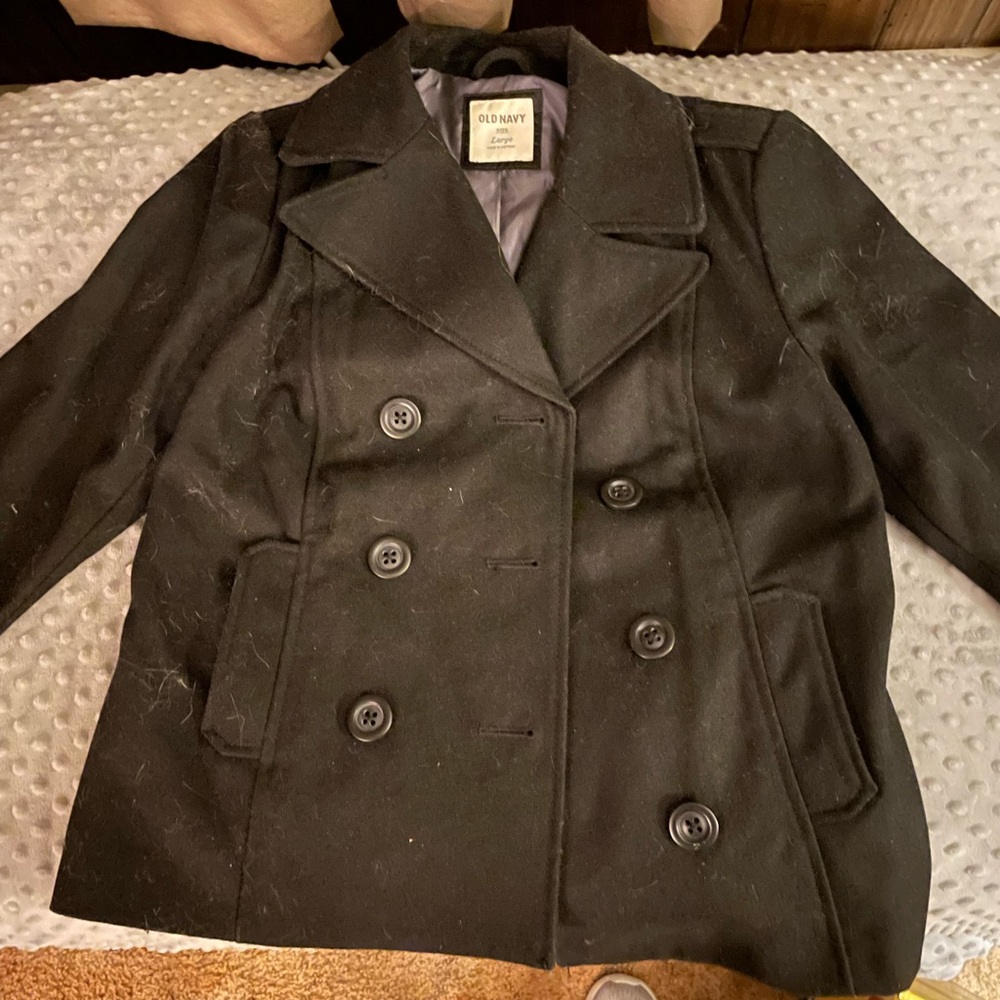 Old Navy Women’s Black Peacoat size Large